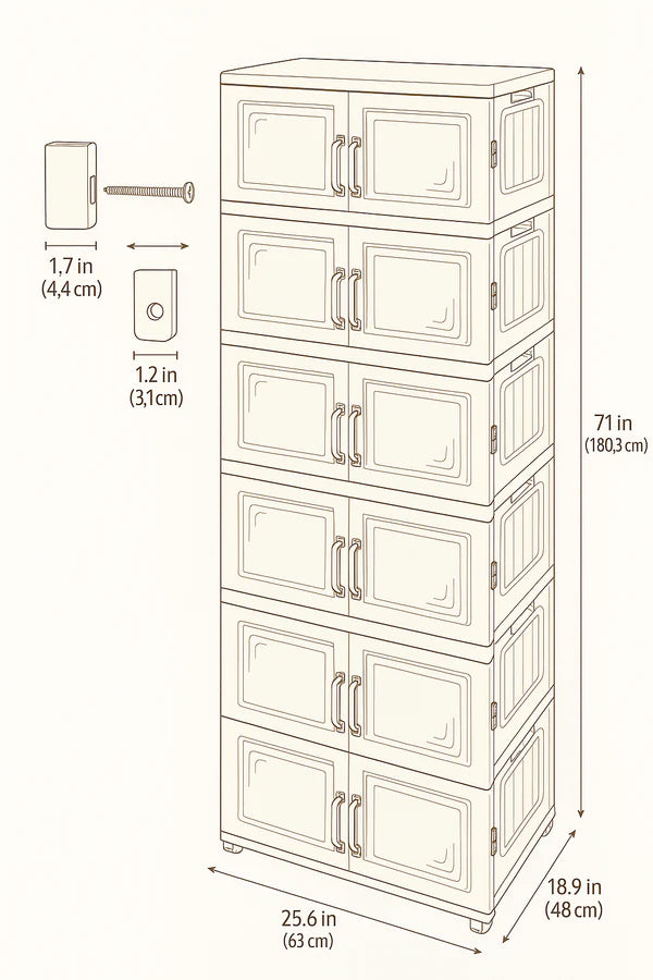 5 STOREY STORAGE CABINATE- دولاب تخزين 5 طوابق